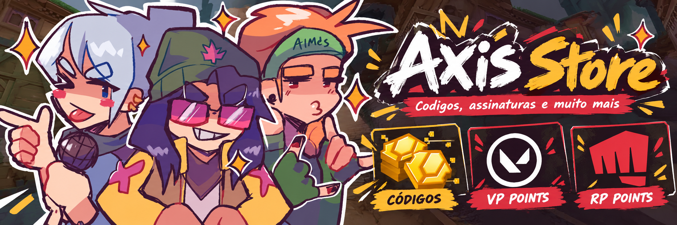 Axis Store: códigos, contas e produtos digitais